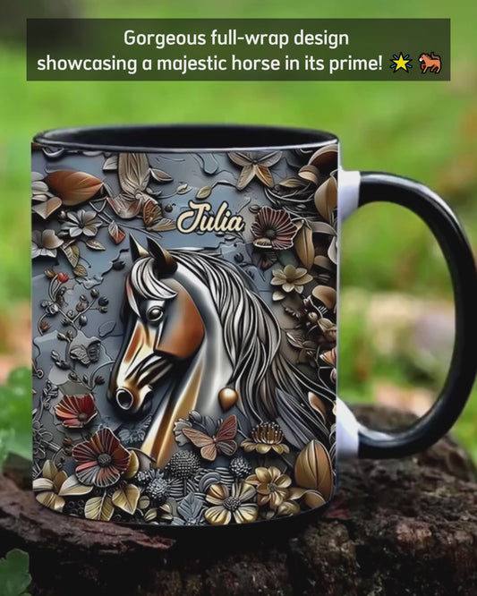 Stunning Horse - Personalized Horse Accent Mug
