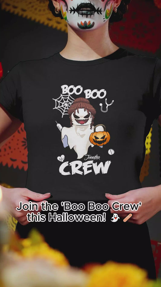 Boo Boo Crew - Personalized Nurse T-shirt And Hoodie