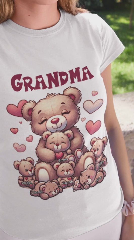 Grand-mère Ours - T-shirt et sweat à capuche personnalisés pour grand-mère