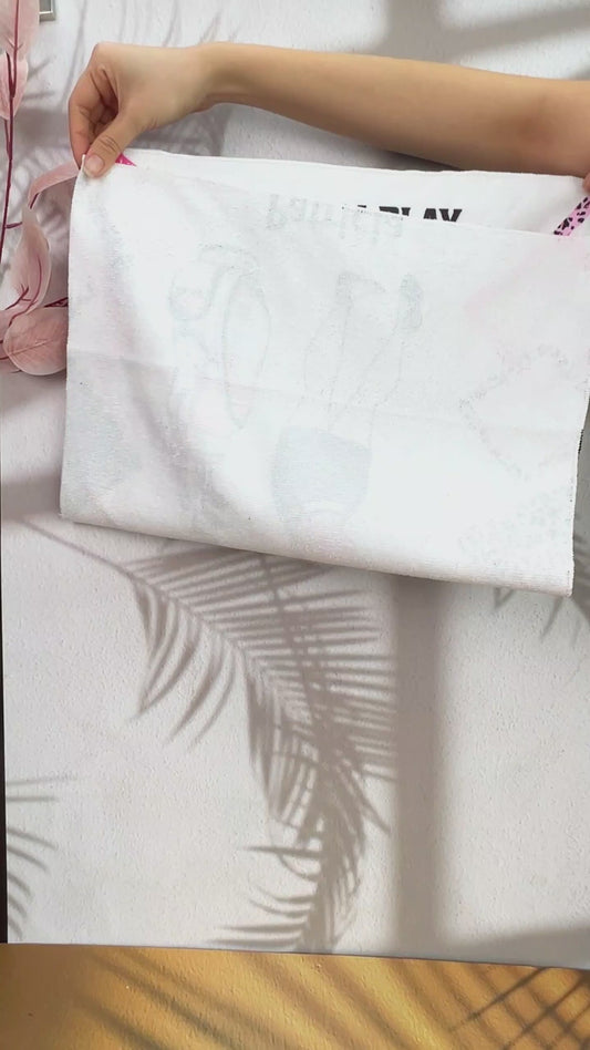 Je sais que je joue comme une fille - Serviette de golf personnalisée