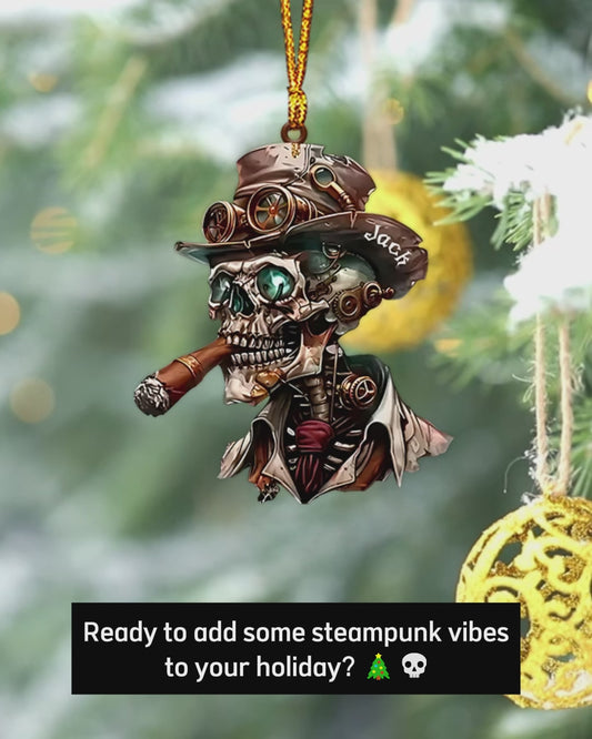 Crâne effrayant - Ornement de crâne personnalisé