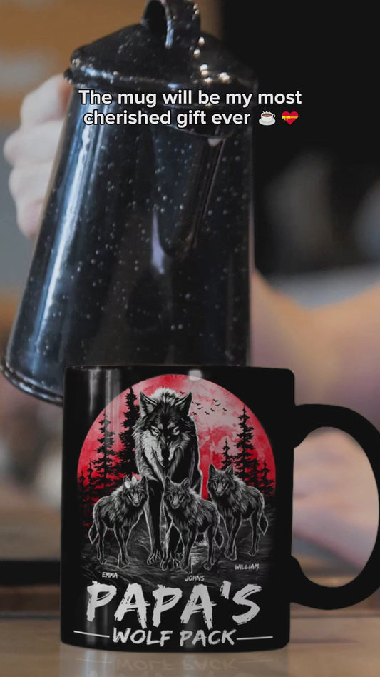 La meute de loups de grand-père - Mug personnalisé pour grand-père
