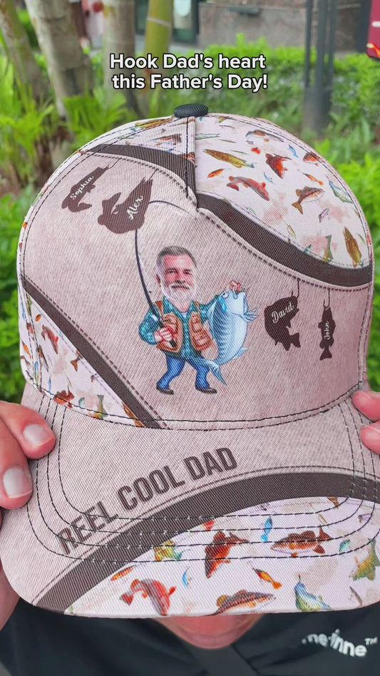 Reel Cool Dad - Personalized Fishing Classic Cap