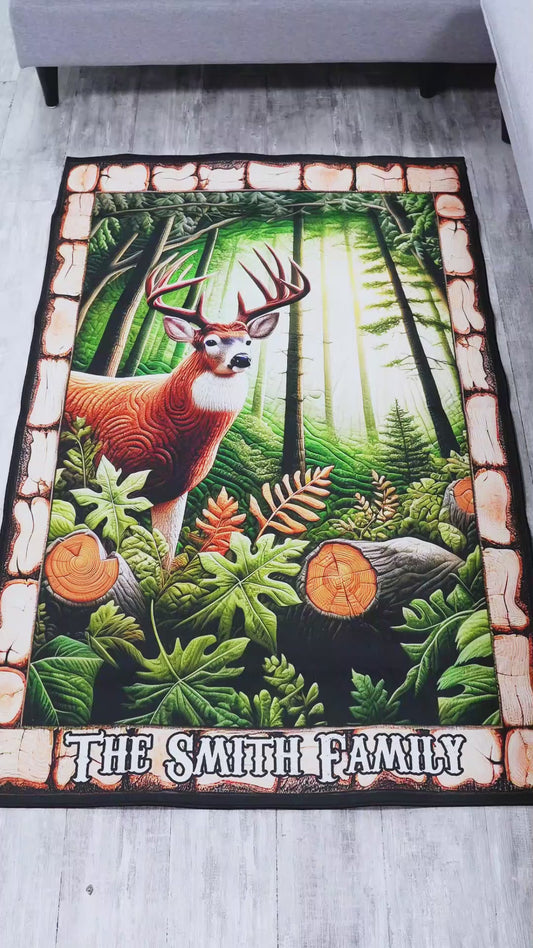 Passionné de chasse - Tapis de chasse personnalisé