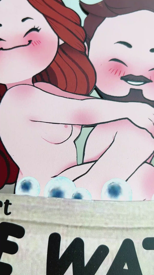 Save Water Shower Together - Personalized Couple Wood Sign