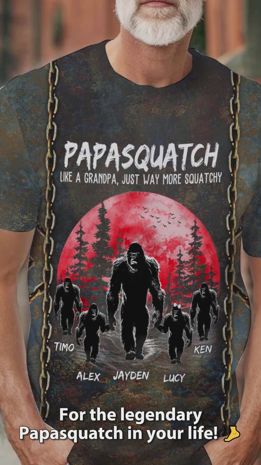 Grandpasquatch - T-shirt personnalisé pour papa