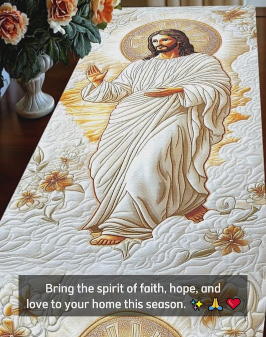 Faith Hope Love - Christian Table Runner