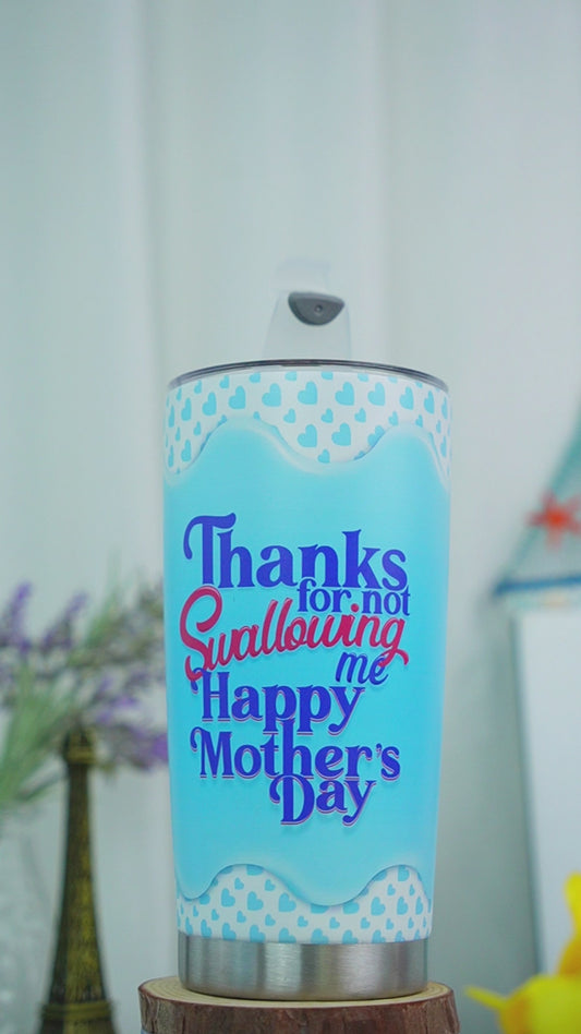 Merci de ne pas nous avoir avalés - Gobelet personnalisé pour maman