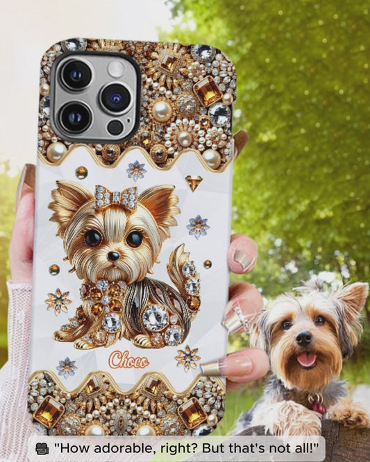 Love Yorkshire Terrier - Personalized Dog Full Print Phone Case
