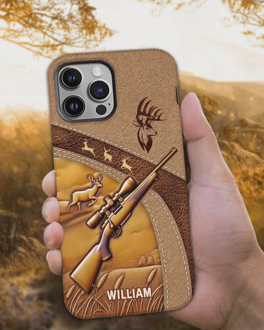 Passionné de chasse - Coque de téléphone personnalisée avec motif intégral sur le thème de la chasse