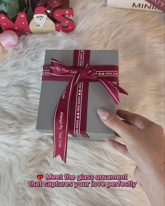 Ensemble, c'est notre endroit préféré - Ornement en verre personnalisé en forme de cœur pour couple