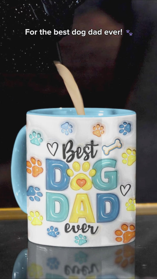 Dog Dad - Personalized Dog Accent Mug