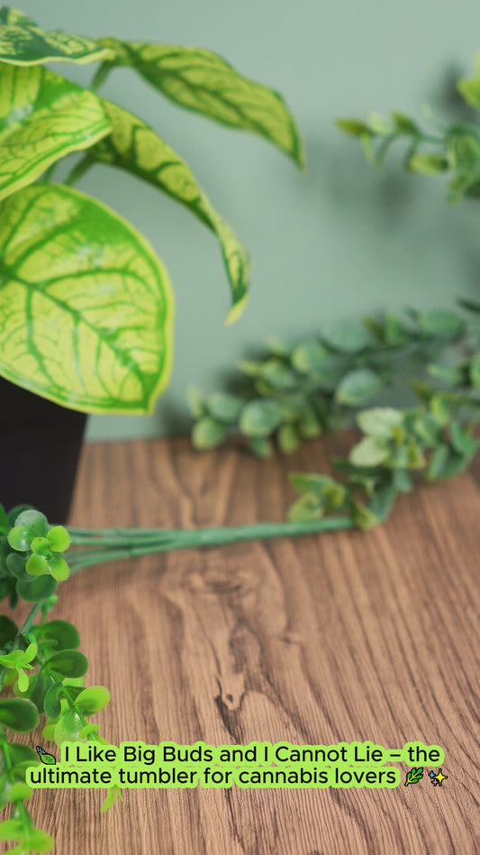 J'aime les grosses têtes - Gobelet à herbe personnalisé