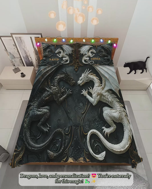 Love Dragons - Personalized Dragon Quilt Set