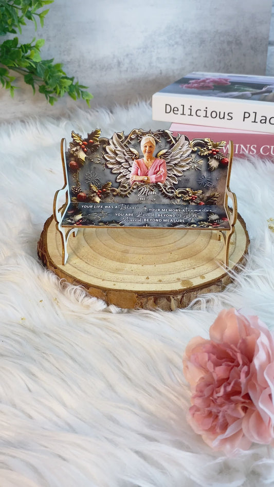 Your Life Was A Blessing Your Memory A Treasure - Personalized Memorial Wooden Bench