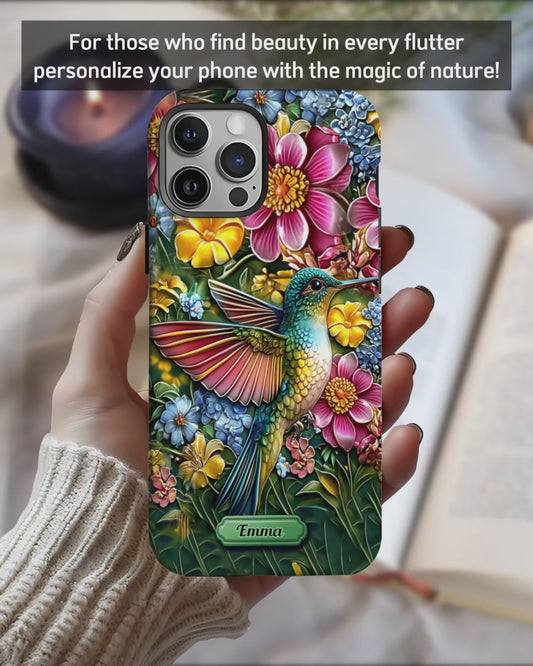 Beautiful Butterfly Bee Dragonfly Hummingbird - Personalized Butterfly Full Print Phone Case