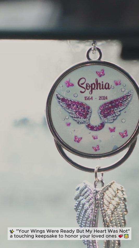 Your Wings Were Ready But My Heart Was Not - Personalized Memorial Wings Ornament