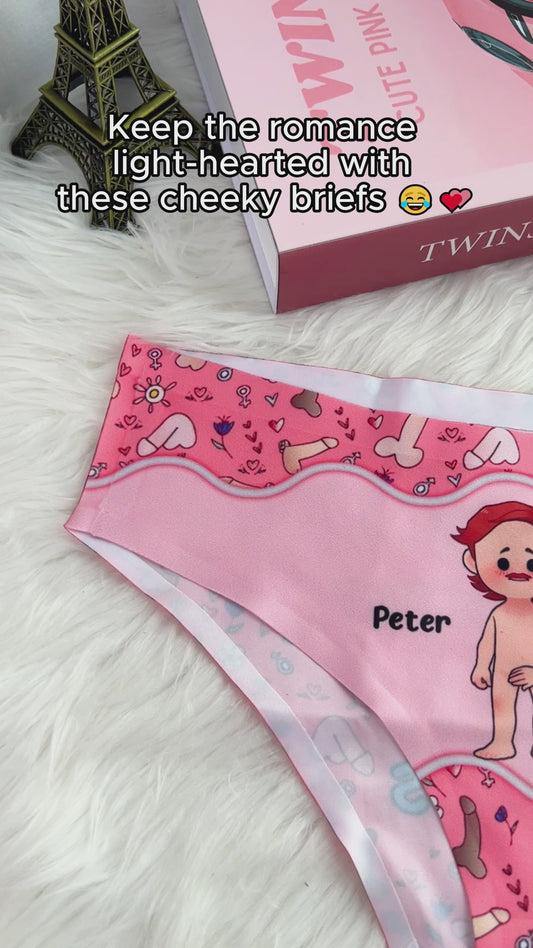 I Love You For Your Personality - Personalized Couple Women Briefs