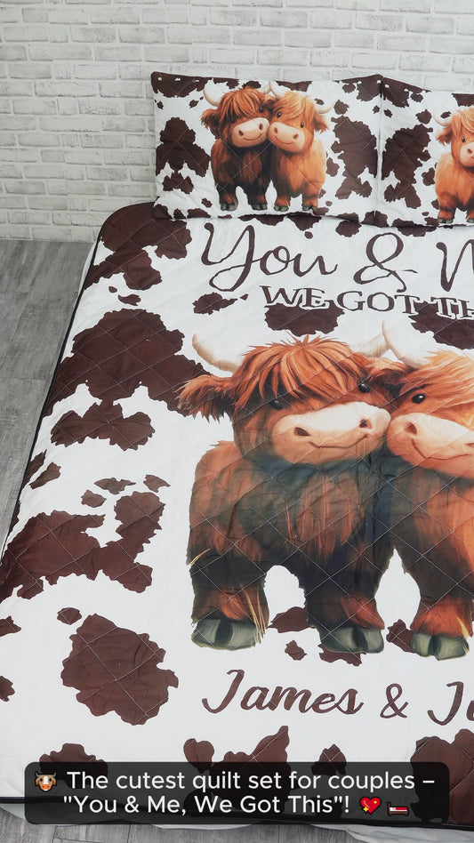 Toi et moi, on gère ça - Ensemble de courtepointe personnalisé