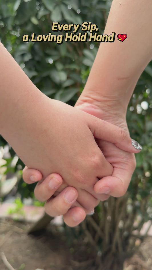 Tu nous tiens la main - Gobelet isotherme personnalisé avec anse