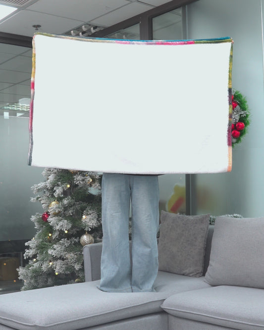 Couverture de football personnalisée avec photo, nom, école...