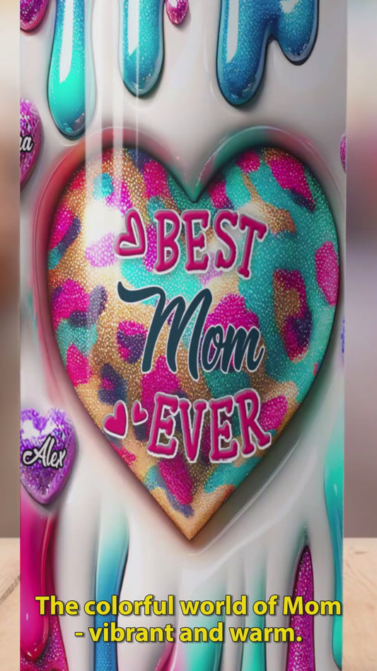 Meilleure maman/grand-mère du monde - Gobelet isotherme personnalisé « Mère et Grand-mère »