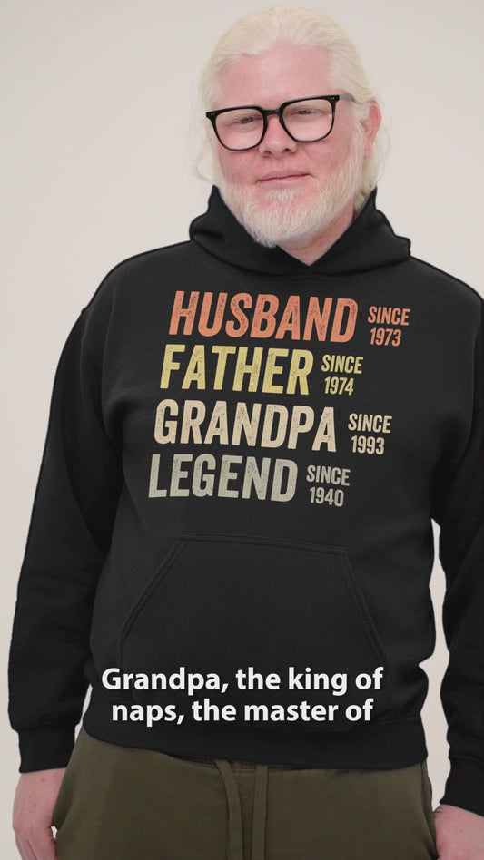 Papa Grand-Père Légende - T-shirt et sweat à capuche personnalisés pour papa