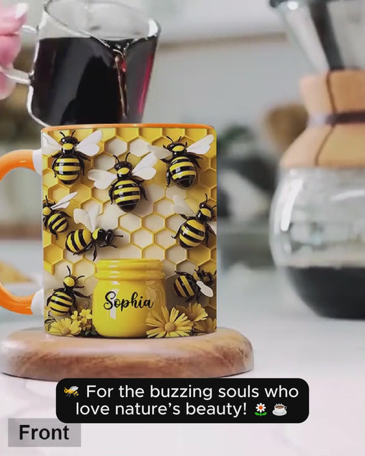 Mug personnalisé « Abeille magnifique jardinière »