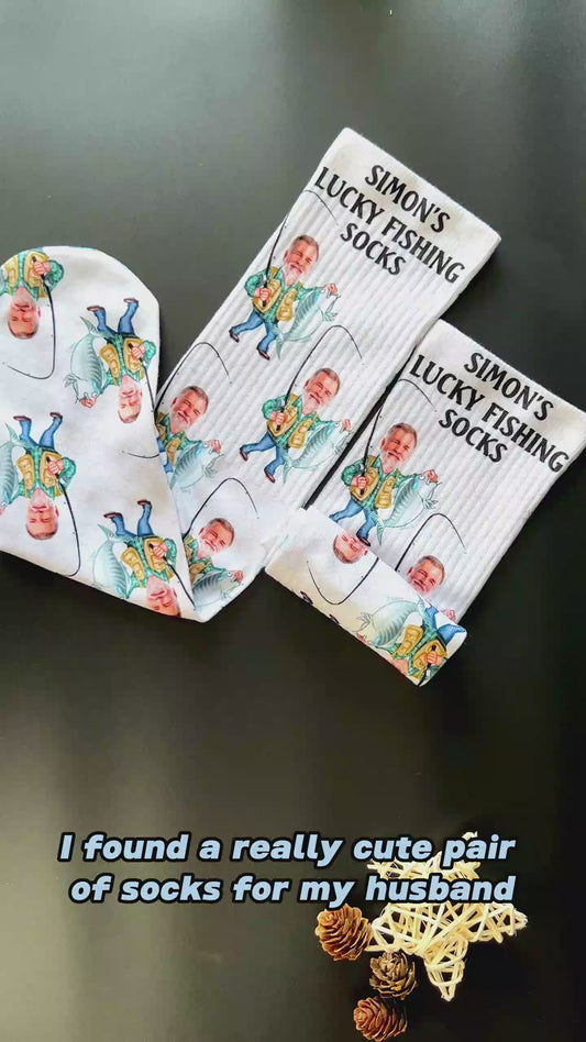 Lucky Fishing Socks - Personalized Fishing Socks