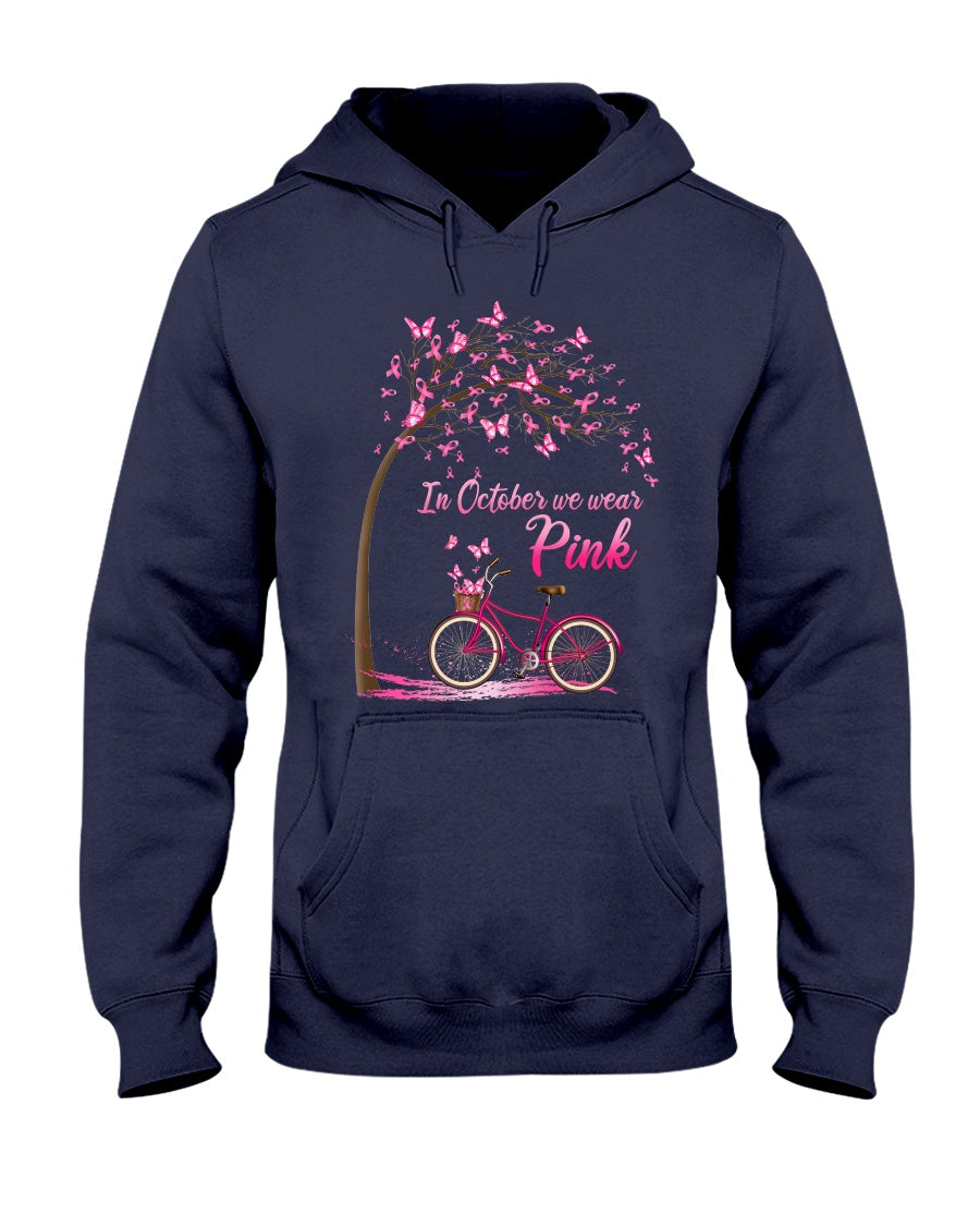 En octobre, on porte du rose - T-shirt et sweat à capuche pour la sensibilisation au cancer du sein 0822