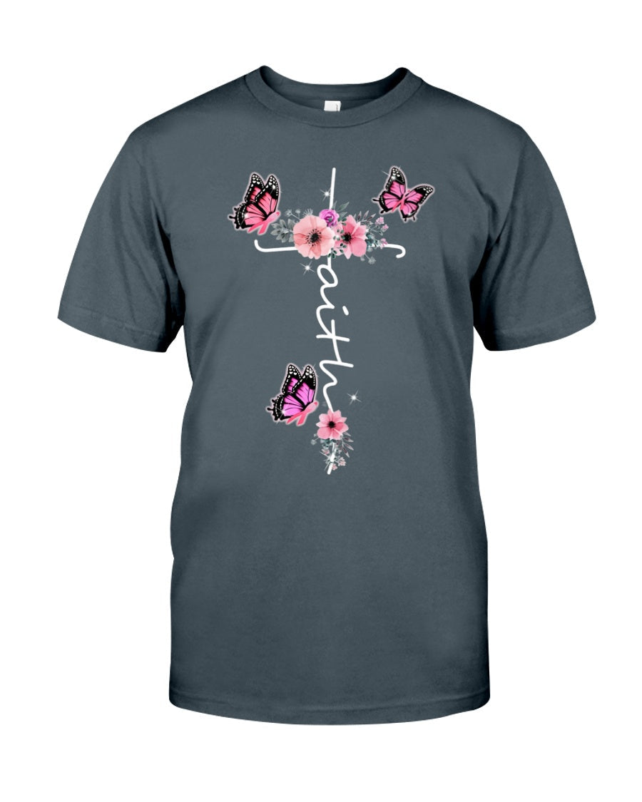 Faith - Breast Cancer Awareness T-shirt and Hoodie 0822