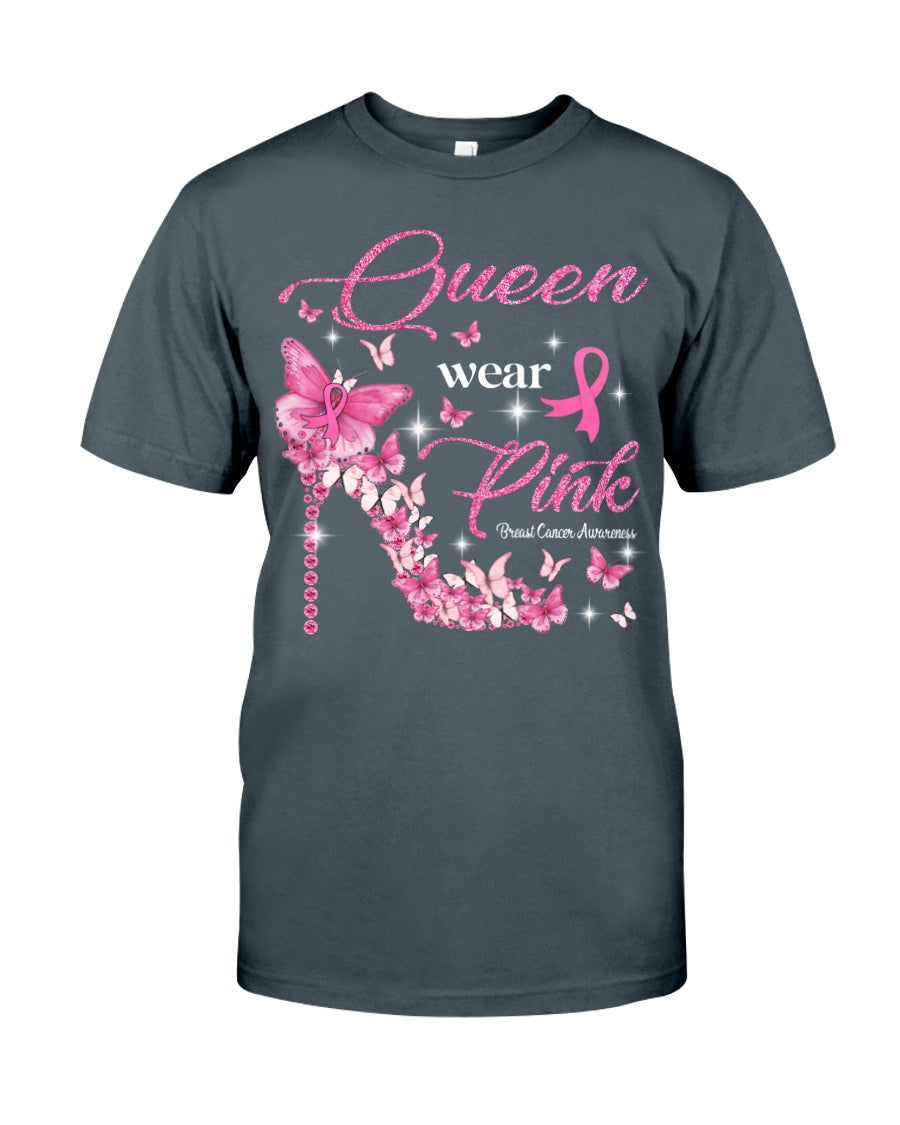 Queen Wear Pink - T-shirt et sweat à capuche de sensibilisation au cancer du sein 0822