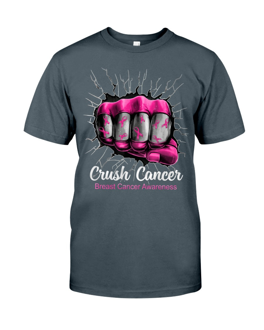 Écrasez le cancer - T-shirt et sweat à capuche de sensibilisation au cancer du sein 0822