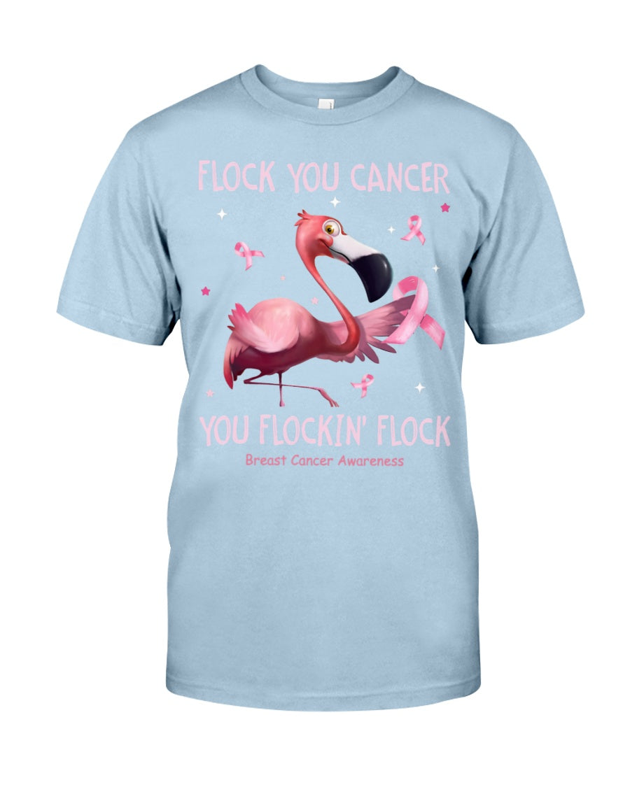T-shirt et sweat à capuche Flamingo Flock You Cancer - Sensibilisation au cancer du sein 0822