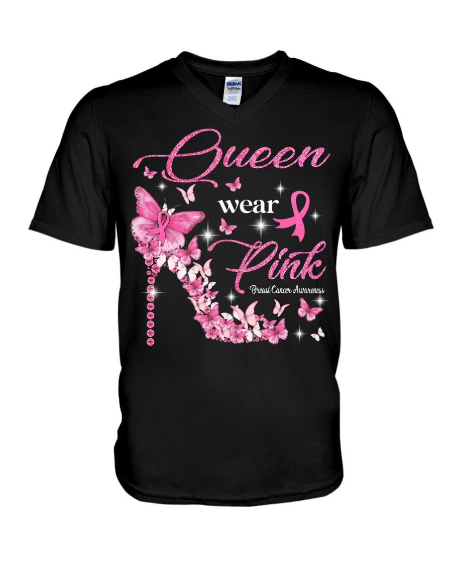 Queen Wear Pink - T-shirt et sweat à capuche de sensibilisation au cancer du sein 0822