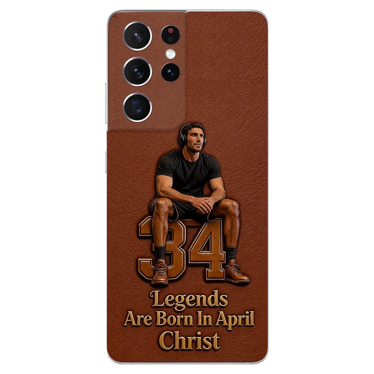 Happy Birthday Legends - Personalized Birthday 3D Embossed Leather Phone Case