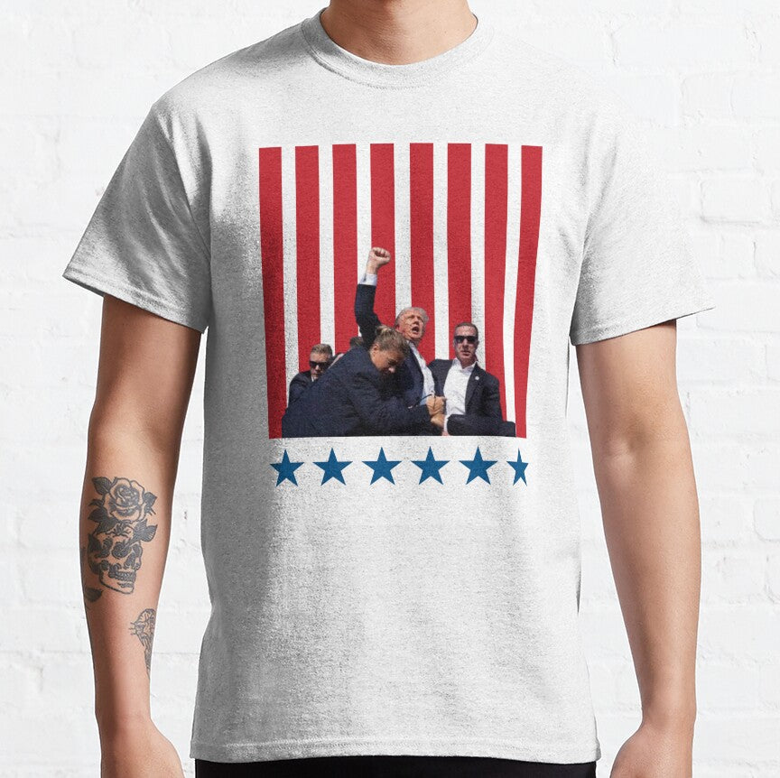 T-shirt « Tu m’as manqué », T-shirt « Fight Fight Fight », T-shirt et sweat à capuche « Rallye 2024 »