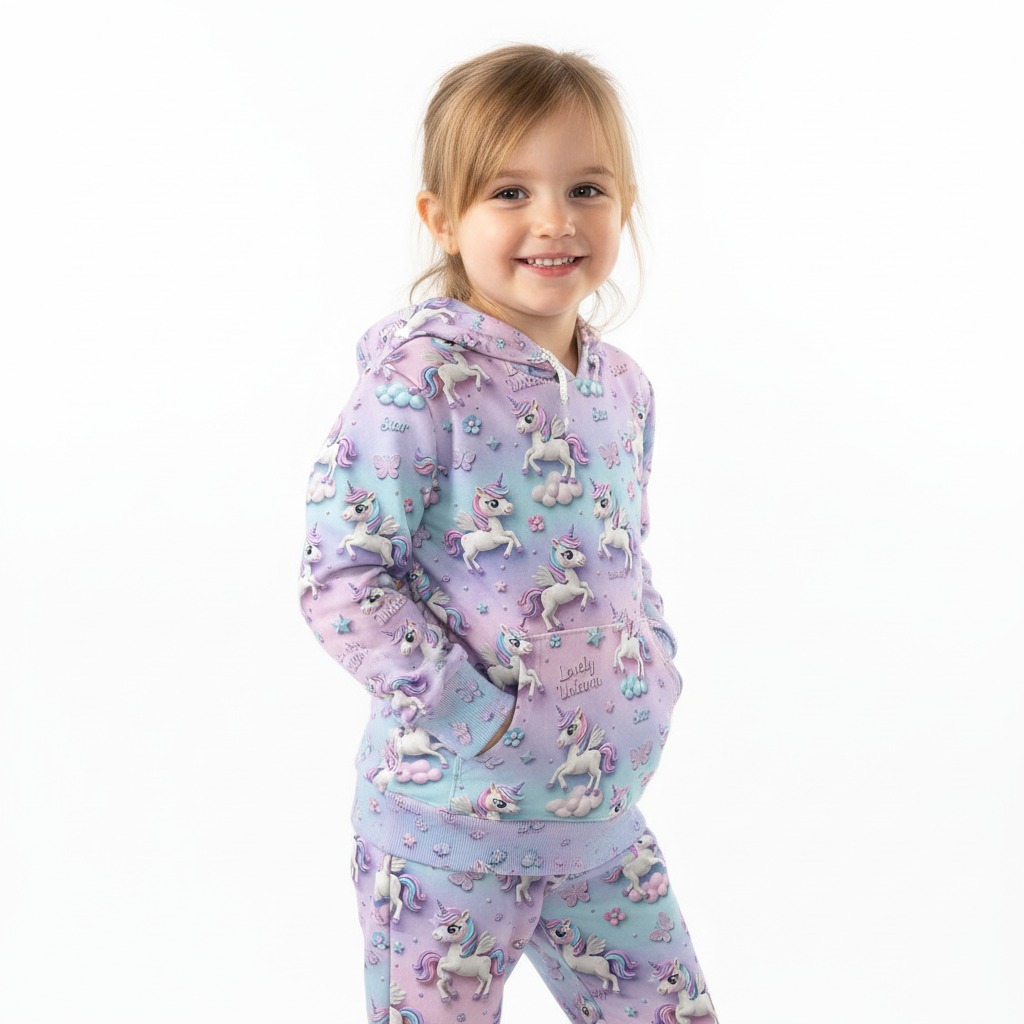 Camion de chantier - Sweat à capuche et pantalon de jogging personnalisés pour enfant