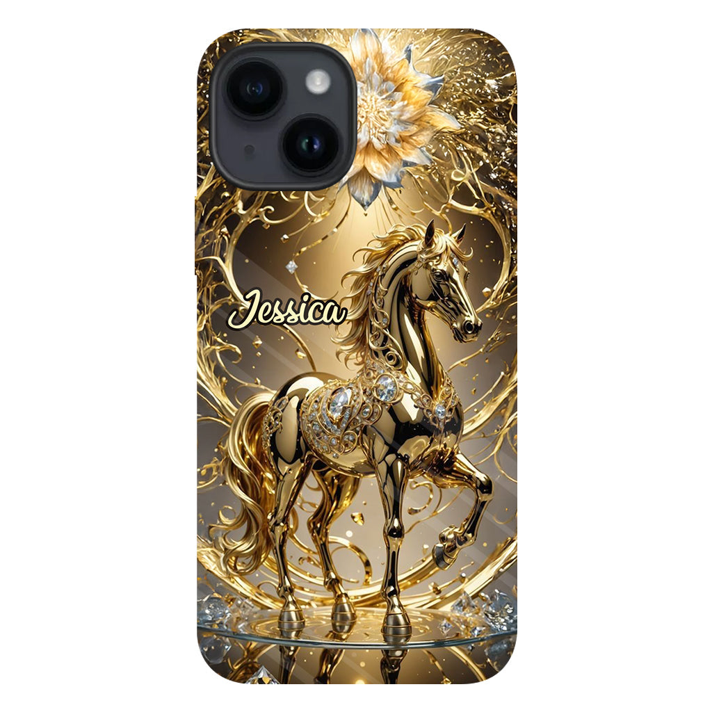 Coque de téléphone personnalisée avec motif cheval « Magnifique Cheval »