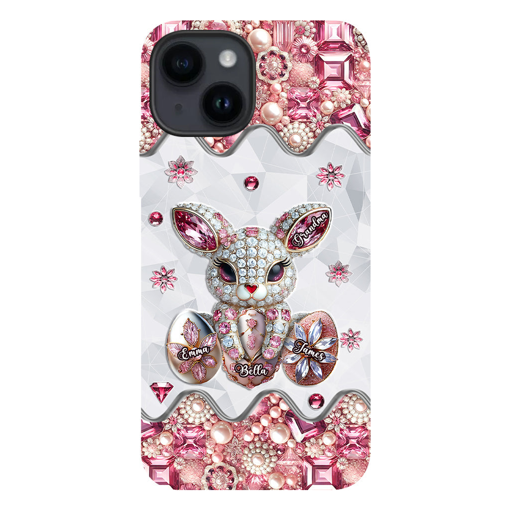 Coque de téléphone personnalisée « Lapin de Pâques - Mamie » avec impression intégrale