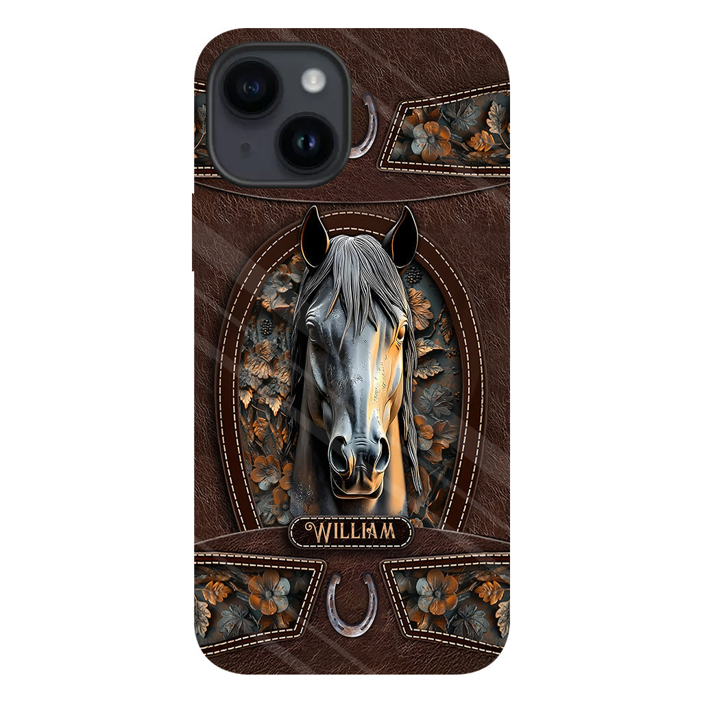 Love Horse - Personalized Horse Full Print Phone Case