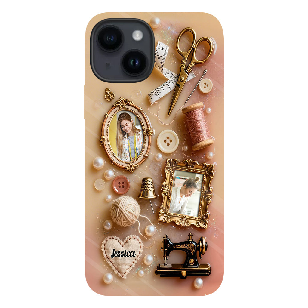 Coque de téléphone personnalisée « Couture » ​​avec imprimé intégral