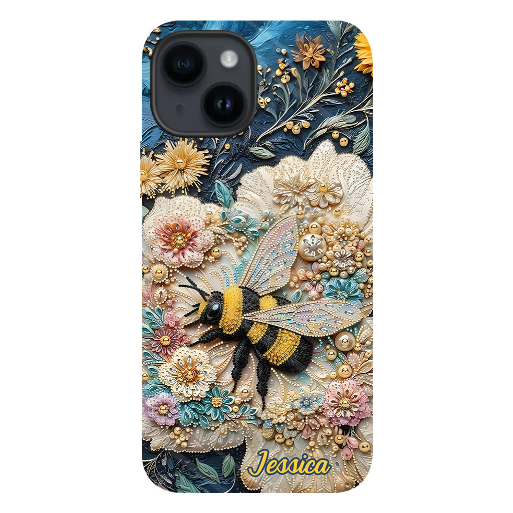 Soyez gentils - Coque de téléphone personnalisée avec motif abeille