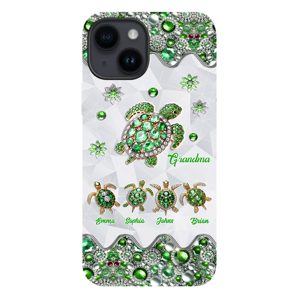 Grandma Of Little Turtles - Personalized Grandma Full Print Phone Case