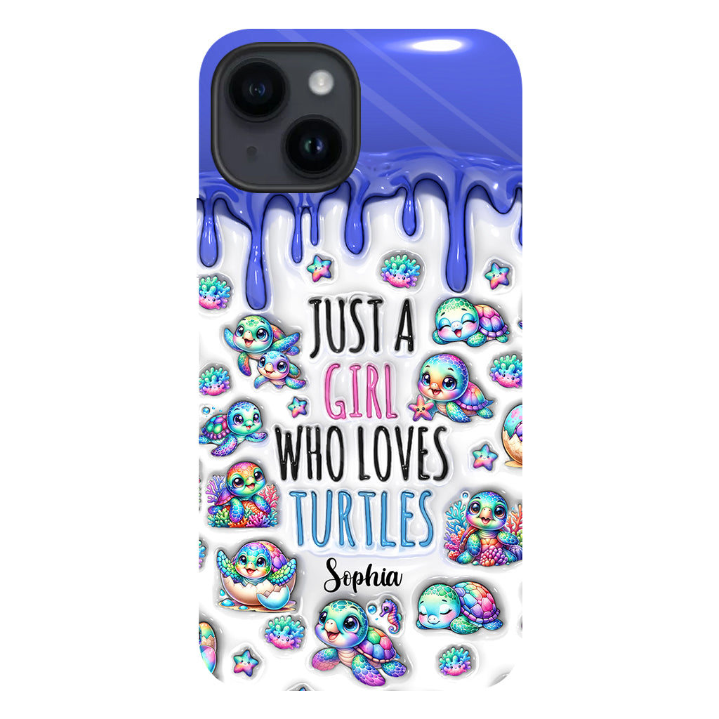 Just A Girl Who Loves Turtles - Personalized Turtle Full Print Phone Case