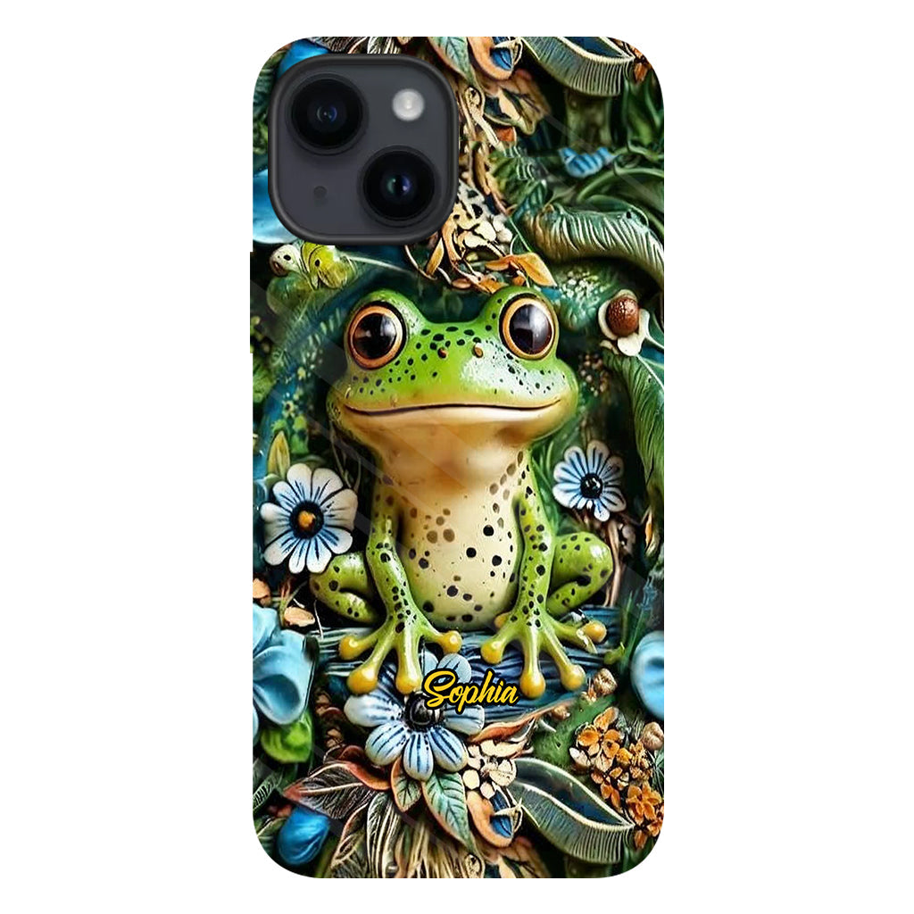 Coque de téléphone personnalisée « Grenouilles » - Motif grenouille intégral