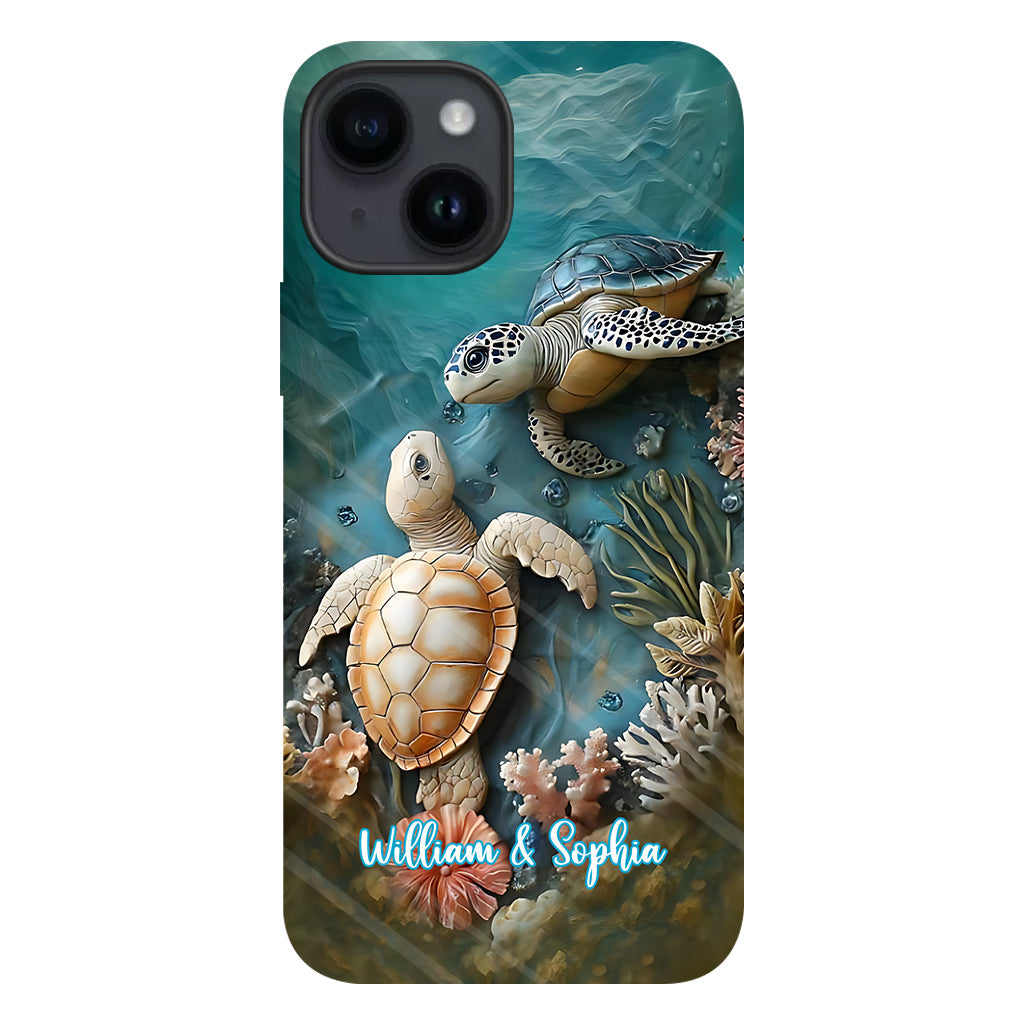 Coque de téléphone personnalisée avec imprimé intégral pour couple, cadeau idéal pour un couple marié ou pour un anniversaire.