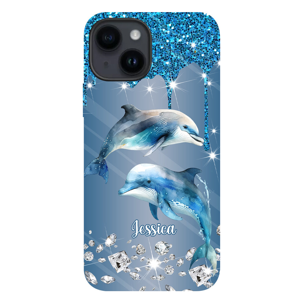 Beautiful Dolphins - Personalized Dolphin Full Print Phone Case