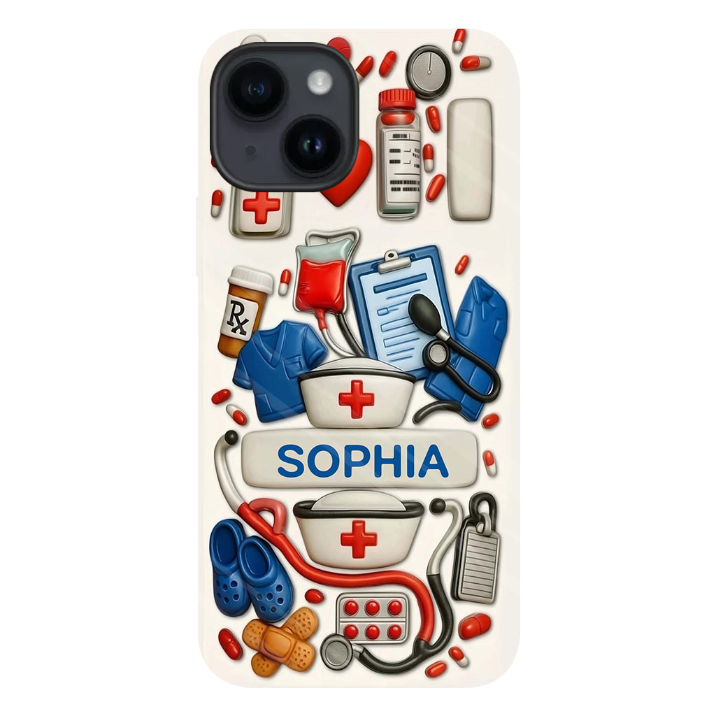 Nurses Are The Heart Of Healthcare - Personalized Nurse Full Print Phone Case