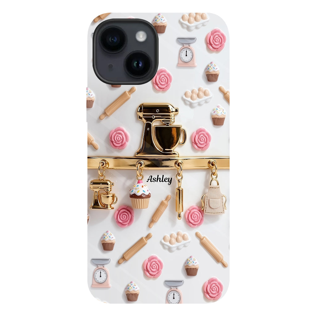 Coque de téléphone personnalisée avec motif pâtisserie - Charms de pâtisserie
